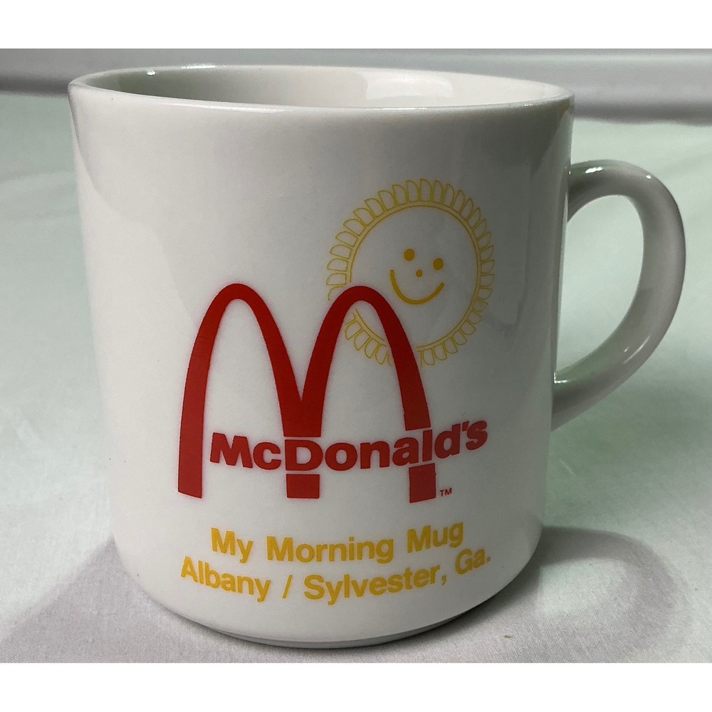McDonalds My Morning Mug Albany Sylvester GA Vintage White Ceramic Coffee Cup